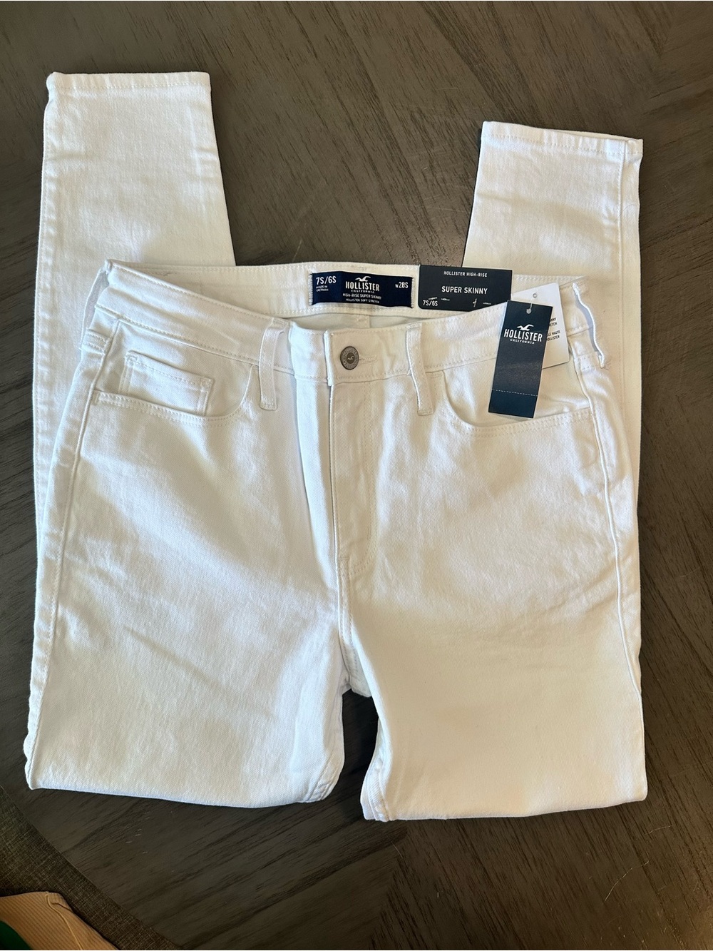 Hollister White Super Skinny Jeans for Women